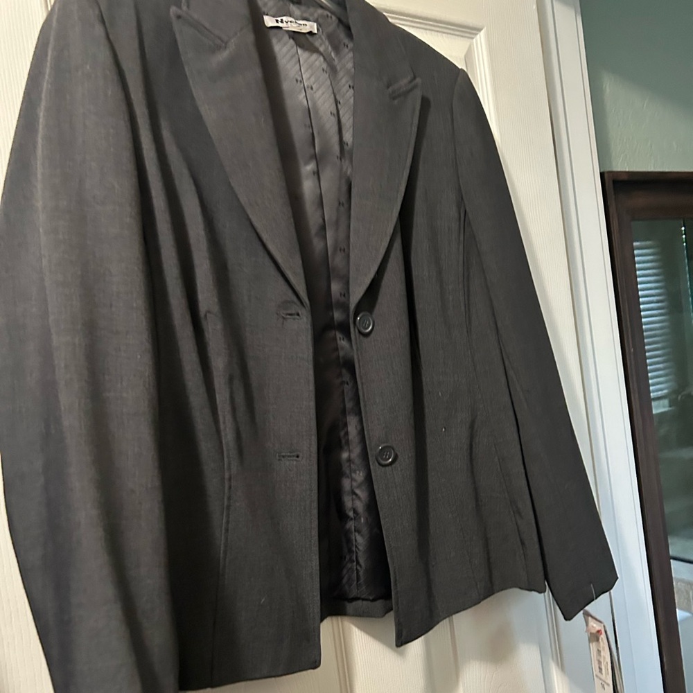 Gray Blazer Jacket and skirt